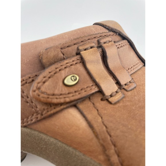 Merrell Dassie Stitch Brown Leather Comfort Clogs Slip On Women's 9 EU40 - Picture 12 of 16